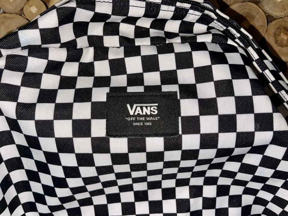 Vans - Old Skool III 22L Checker Black/White Backpack Checkerboard Book Bag A1 - Image 2 of 4