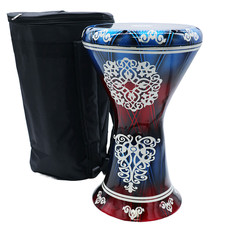 The 18'' Zaza Percussion Horizon Sombaty Egypt Darbuka- Liquid Red-9''