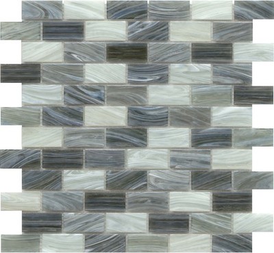 Emser Tile W87SWIR1212MOFP Swirl - 12'' x 12'' Brick Wall Tile - - Fog