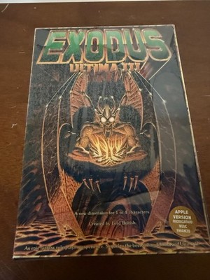 Vintage Apple II RPG  Origin Systems Ultima III - Exodus Great Condition