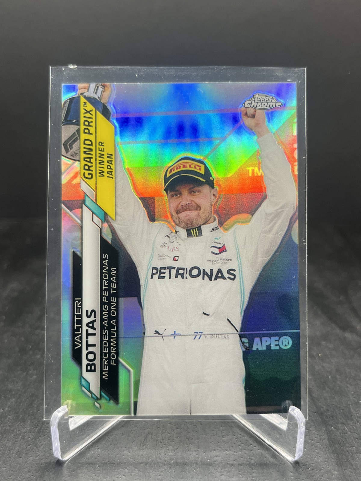 2020 Topps Chrome Formula 1 F1 Valtteri Bottas Japan GP Winner Refractor #149