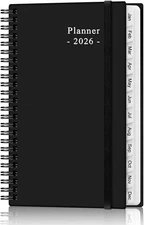 2026 Pocket Planner/Calendar - 2026 Weekly & Monthly 3.75" x 6.75", Black 
