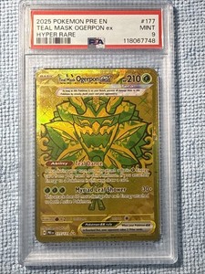 Teal Mask Ogerpon ex # 177/131 | Pokemon TCG Prismatic Evolutions | PSA 9 MINT