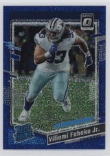 2023 Panini Donruss Optic Rated Rookie Blue Glitter Prizm Viliami Fehoko Jr 03xg