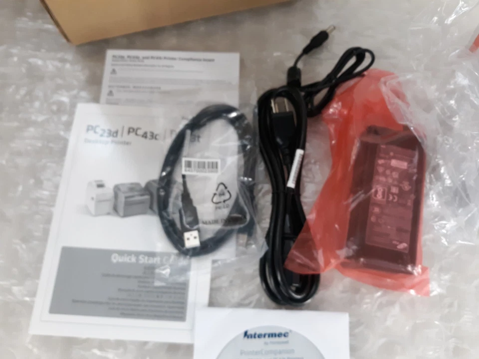 Intermec PC23D Direct Thermal Printer w/ AC Adapter USB 2.0 Software NEW *OB* - Image 4 of 4