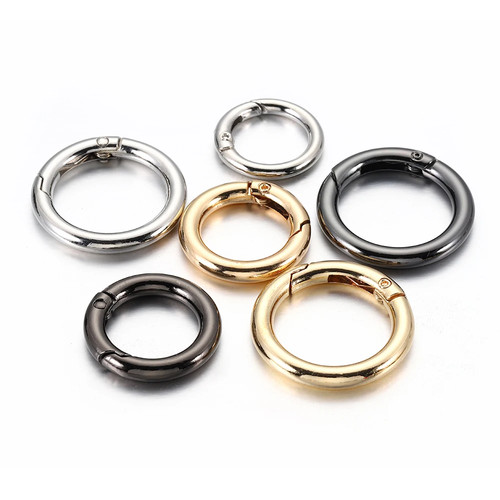 5pc Metal O Ring Clasps Connectors Spring Closure DIY Jewelry Making Findings - Picture 23 of 32