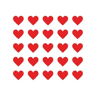 25 Tiny Heart Vinyl Decal love Sticker Set of 25