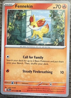 Fennekin - 011/086 - Chaos Rising (CRI) ME04 - Pokemon NM/M