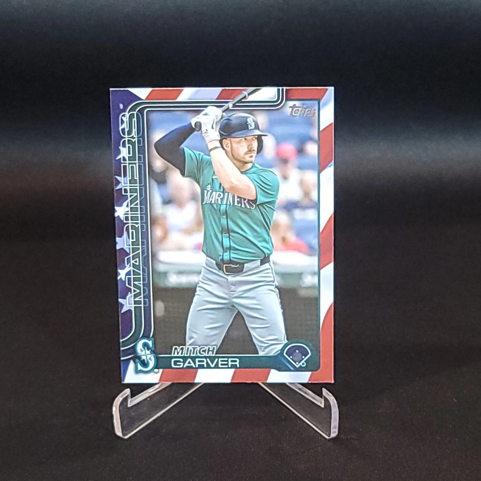 2025 Topps - MITCH GARVER #338 - Independence Day /76 Mariners