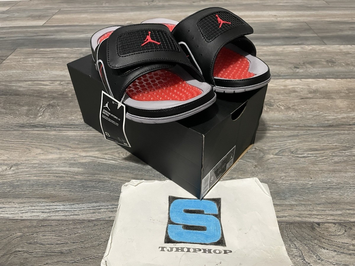 J*a様 Nike Jordan Hydro 4 Retro Air Jordan Hydro 4 Retro Slide 'Black Cement' 532225-060