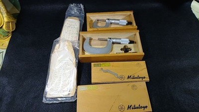 Mitutoyo Micrometer 0-25Mm And 25-50 Mm Japan Ship