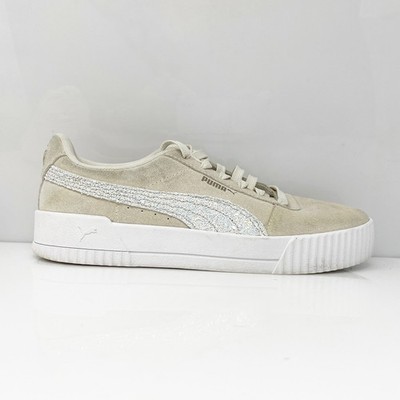 Puma Womens Carina 380241-02 White Casual Shoes Sneakers Size 10