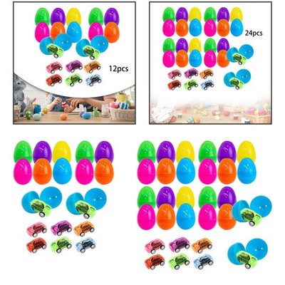 Gefüllte Ostereier Osterkörbchen Füllstoffe wiederverwendbar lustig mit Spielzeug innen Ostern