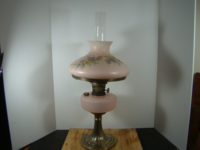 #ad #ad Fenton Aladdin Oil Lamp Pink Queen Lamp Model B Original $399.00