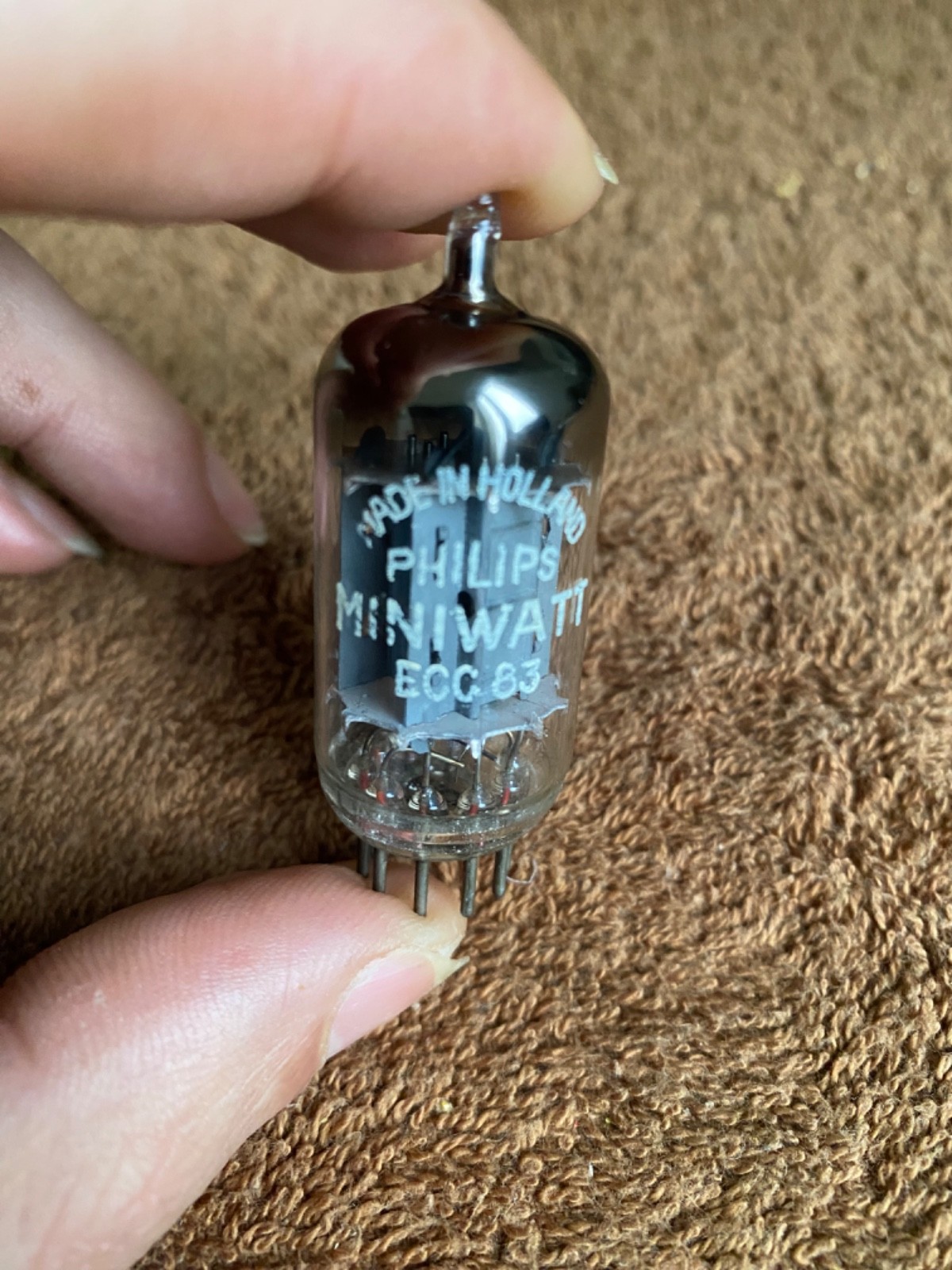 1953/s sehr selten 12ax7 ecc83 Siemens MCP Bottom Code Long Plate New Tube