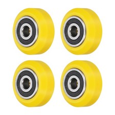 4Pcs 3D Printer Wheel with 625RS Linear Bearing for 3D Printer, Yellow
