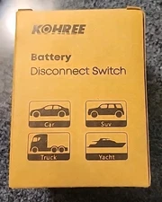 Battery Disconnect & Top Post Kill Switch 12-48V Heavy Duty Shut Off For Car RV