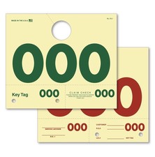 RL-78 3  4 Digit Service Dispatch Numbers Tags