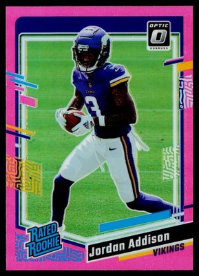 2023 Donruss Optic #271 Jordan Addison Pink E16