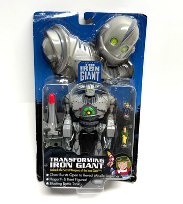 Vtg TRANFORMING IRON GIANT Figure Hogarth Kent TRENDMASTERS New Sealed MISP 1999