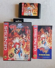FATAL FURY 2 SEGA GENESIS COMPLETE IN BOX VERY GOOD CONDITION
