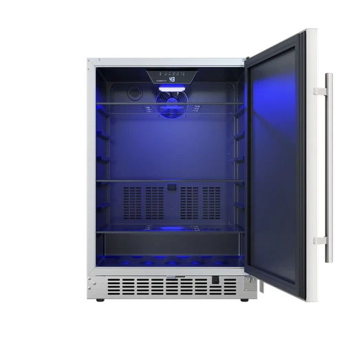 EdgeStar CBR1501OD 24"W 142 Can Built-In Outdoor Beverage Cooler - Stainless - Picture 2 of 12