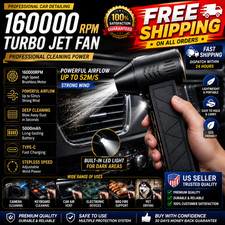 Electric Air Duster Cordless Mini Jet Blower Turbo Fan USB Rechargeable Cleaner
