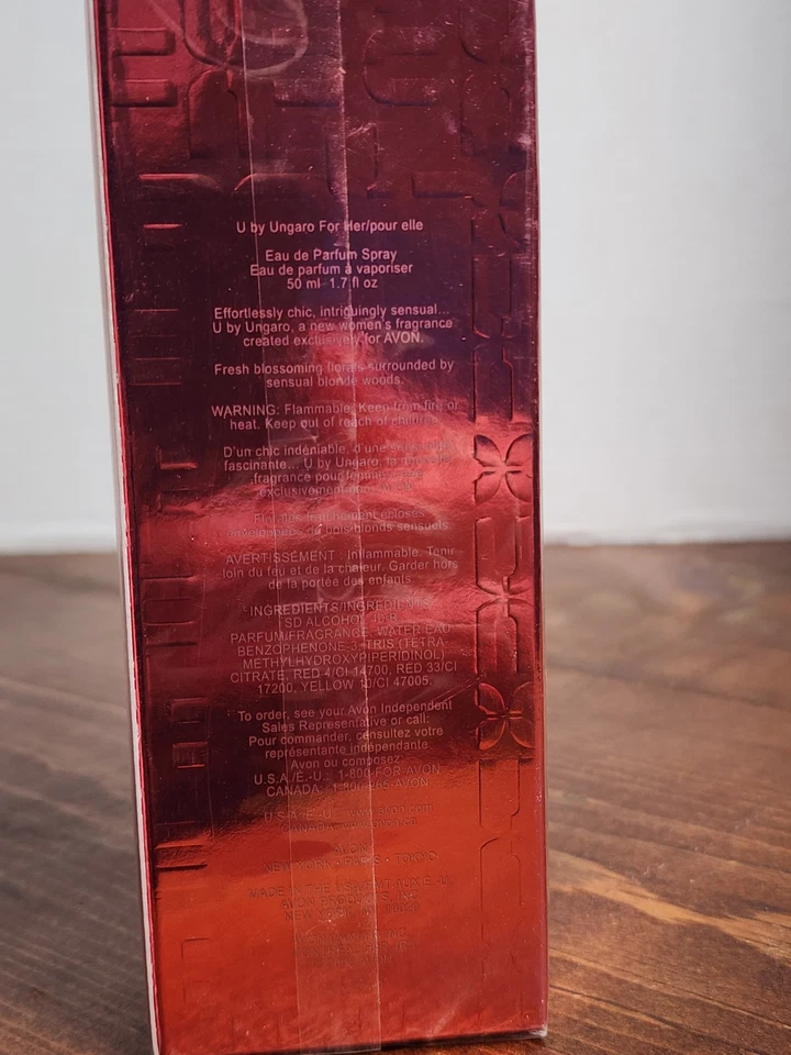 Avon U de Ungaro para Her Mujeres EDP Perfume Spray Perfume 1.7 OZ NUEVO en Caja Sellada Foto 2 de 3