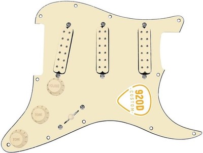 920D Custom Fiesta Polyphonics Loaded S-Style Pickguard Cream 2 Toggle