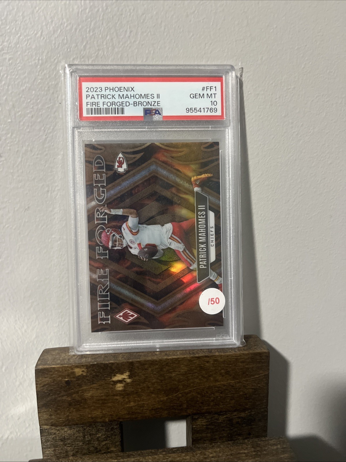 2023 Panini Phoenix - Fire Forged Patrick Mahomes II #FF-1 Bronze /50