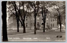 RPPC Iowa IA Bellevue High School Vintage #9513 Postcard, Y12