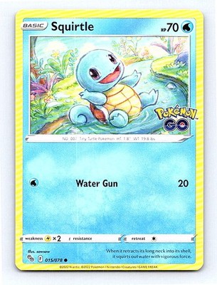 Squirtle 015/078 Pokemon GO Common NM