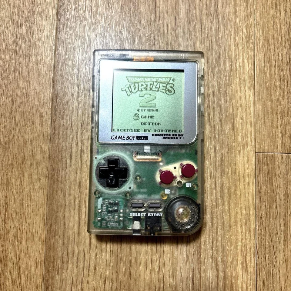 Nintendo Gameboy Game Boy Pocket Clear Skeleton Famitsu Limited Model F Tested - Image 3 of 4