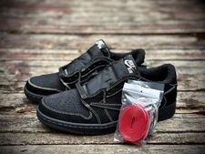 Fashion AJ1 Retro Low Travis Scott Black Phantom Unisex Sneaker Basketball Shoes