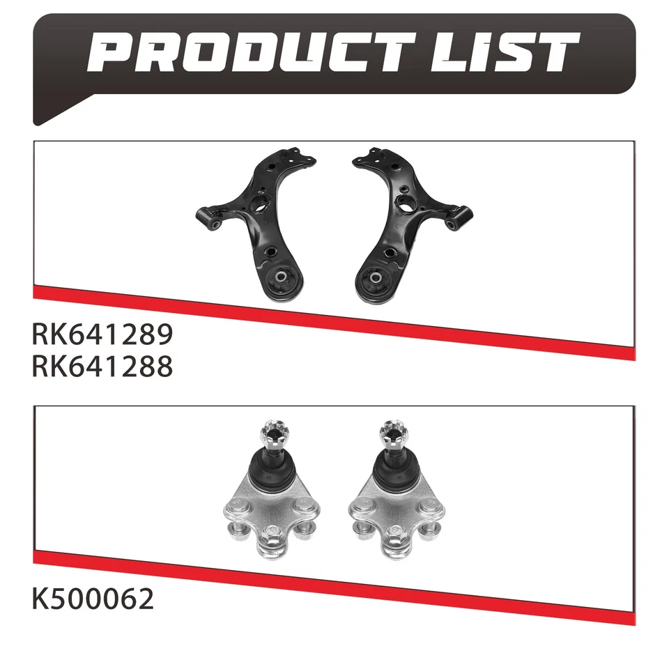 Kit de brazo de control inferior del lado del conductor y del pasajero delantero para Scion xB 2008-2015 Foto 4 de 4