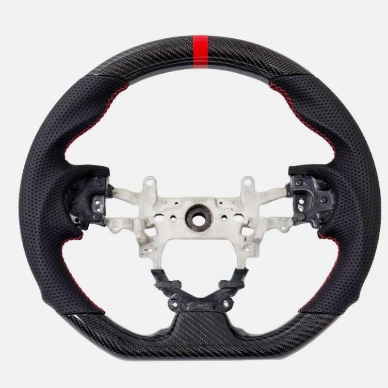 Real Carbon Fiber Black Steering Wheel For 2012-2015 HONDA CIVIC GEN9 SI