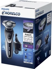 Philips Norelco Electric Shaver 5700 Wet & Dry, S5370/84, with Turbomode and Sma