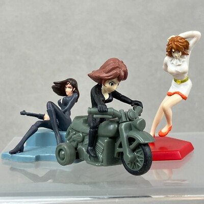 Coca-Cola Roots Lupin the 3rd III Mine Fujiko 3pc Figure & Pullback Car Lot 13