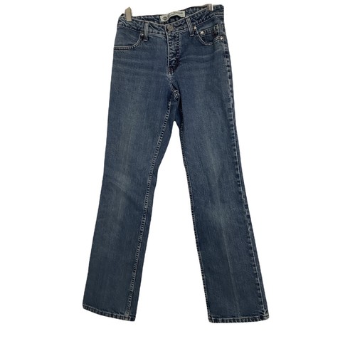 Harley Davidson Size 4 With Logo On Waist & Back Pocket Faded Bootcut Jeans - Picture 2 of 12