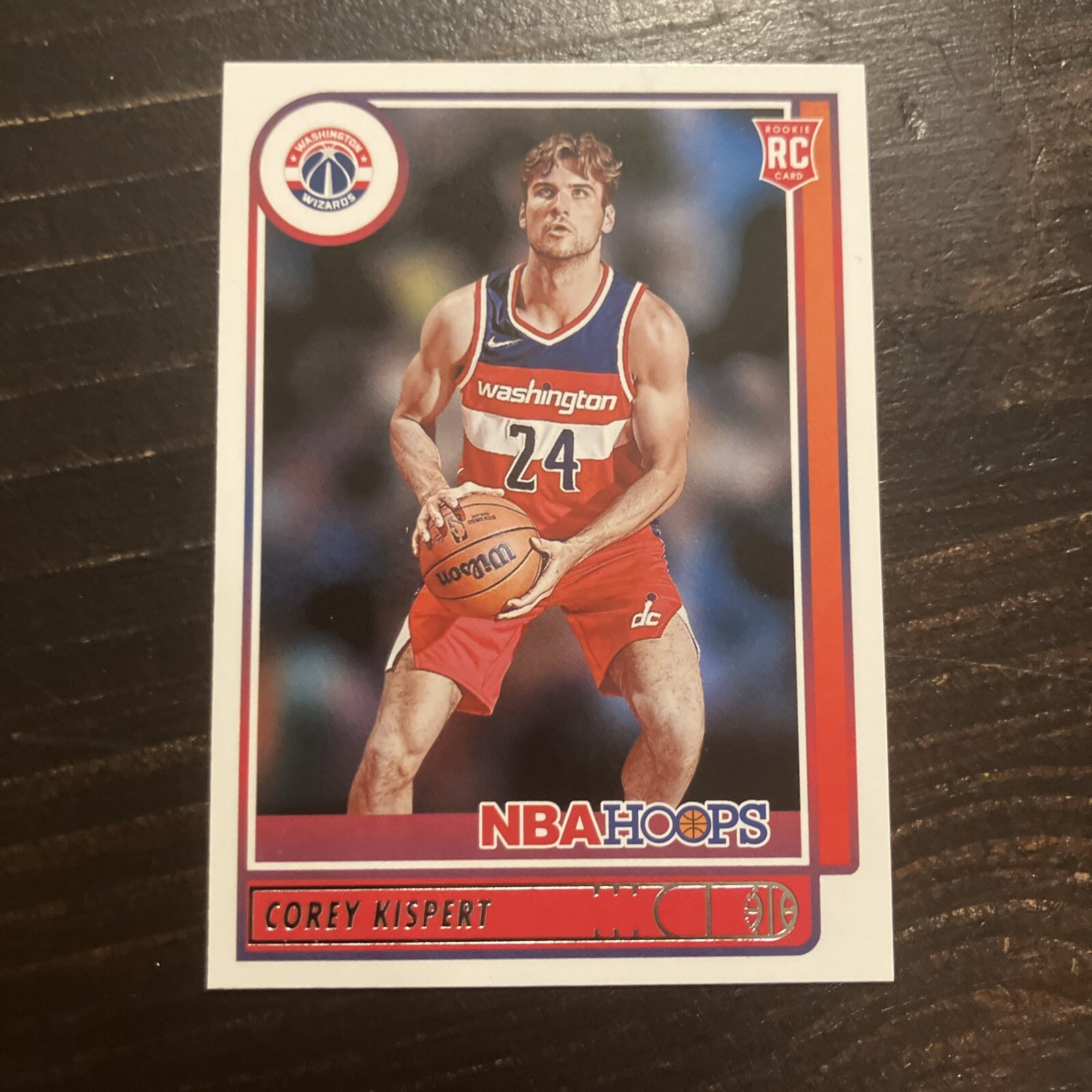 Corey Kispert 2021-22 Hoops Rookie Rc #212 Washington Wizards