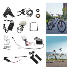 24V 250W Electric Bicycle Conversion Kit E-Bike Cycling Brush Motor + Controller