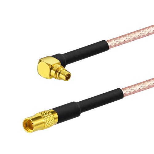 2x Cavo MMCX maschio angolo retto a treccia femmina RG316 50cm per antenna GPS WiFi
