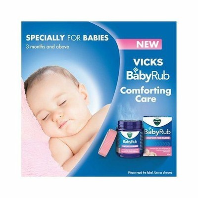 Vicks Baby Rub Specially Formulated For Babies Soothing Vapor 25 Ml Ebay