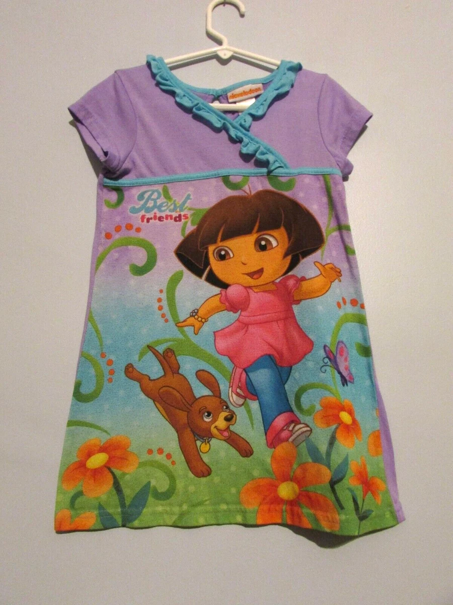 Nickelodeon Girls Purple DORA Night Gown Size XS 4 5 eBay