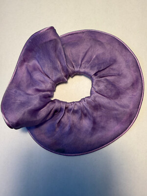 Alexandre de Paris Lavender Silk Scrunchie Hand Sewn in France