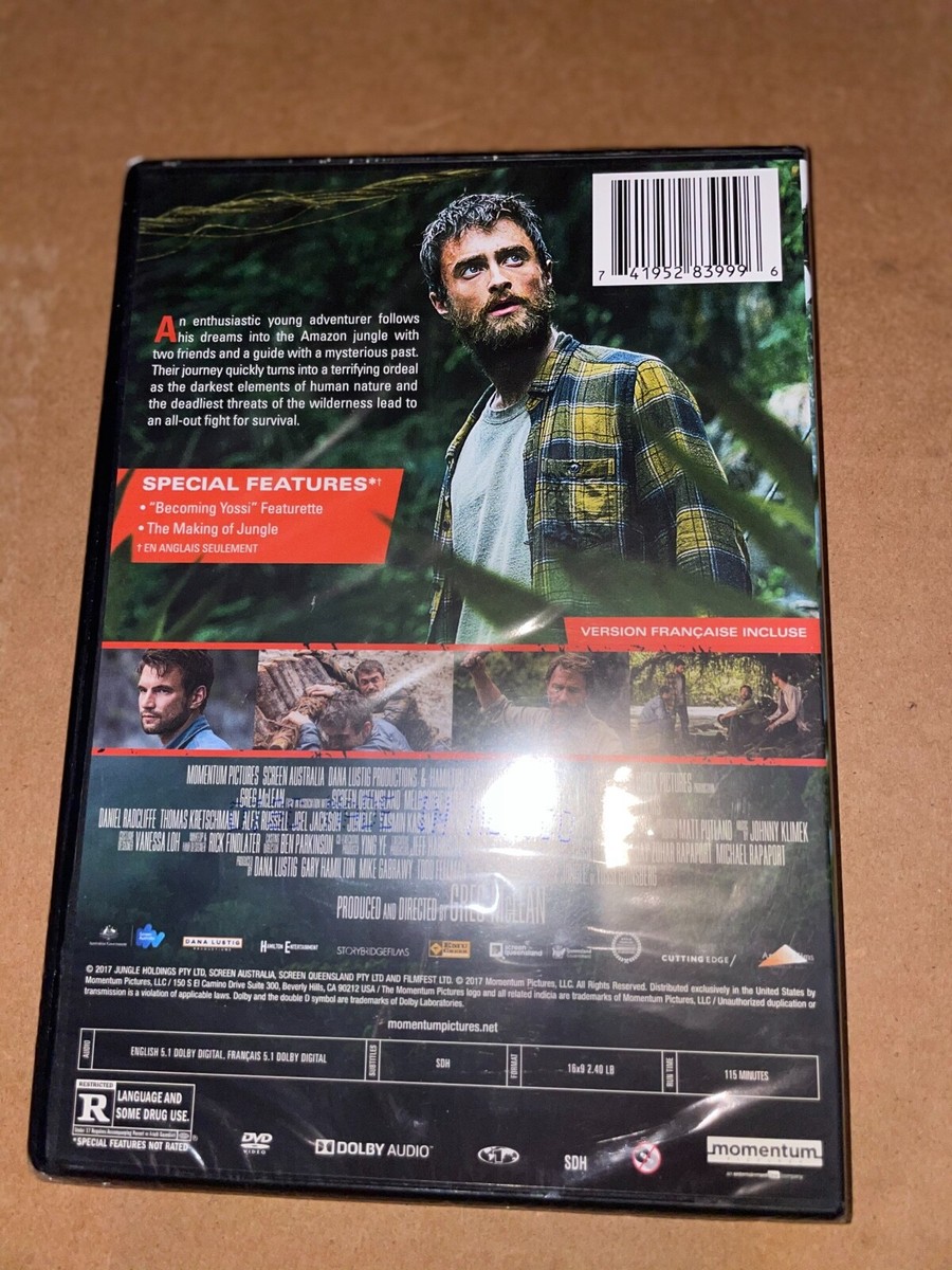 DVD Jungle BRAND NEW Daniel Radcliffe Alex Russell Thomas