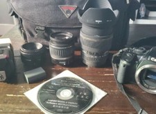 Canon Eos Rebel XTI w/ 3 Lenses and Extras
