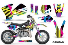 Autocollants Graphiques +#PLT Décalques Pour KTM SX50 2002-2008 FLASHBACK