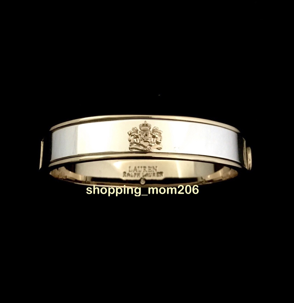 Ralph Lauren★Two-Tone Crest Bangle ブレスレット Lauren Ralph Lauren Two-Tone Crest Bangle Bracelet RV$55 | eBay