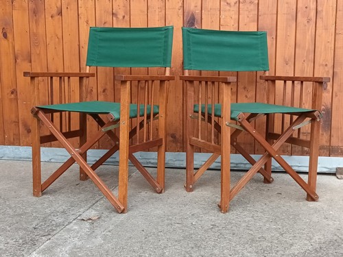 Camping Stuhl Regiestuhl Klappstuhl Gartenstuhl Vintage Teak 1/2b - Picture 4 of 13